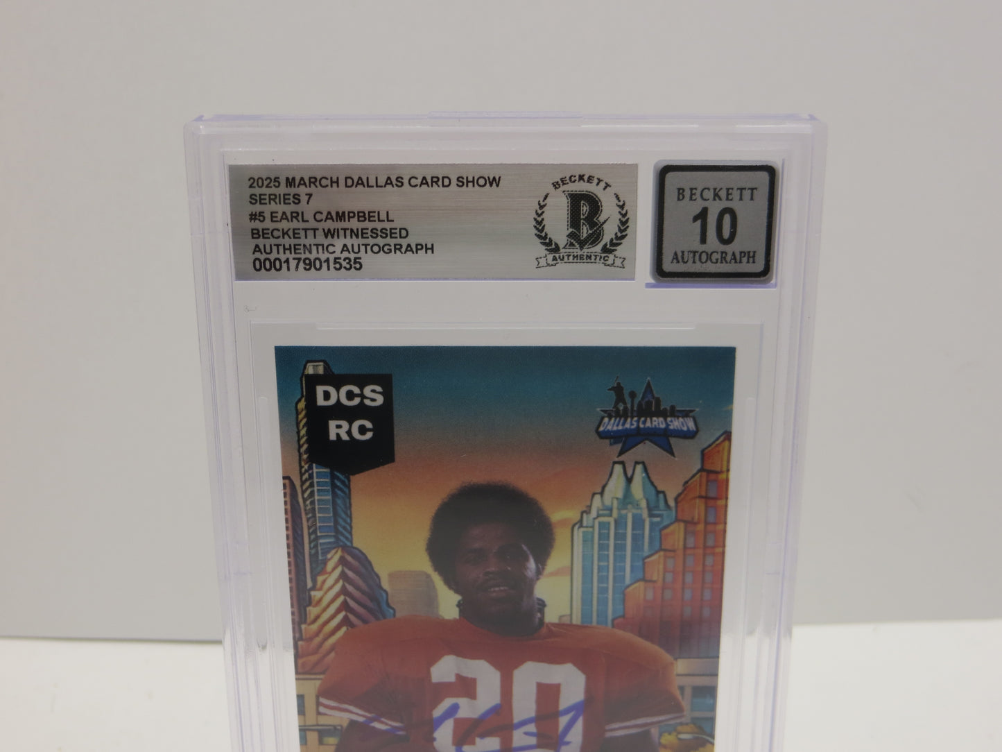 2025 MARCH DCS SERIES 7 #5 EARL CAMPBELL BAS 10 AUTO