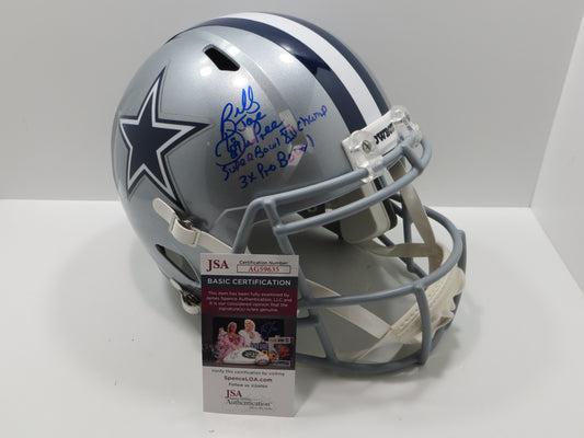 BILLY JOE DUPREE SIGNED DALLAS COWBOYS RIDDELL F/S HELMET w/INSCs JSA COA