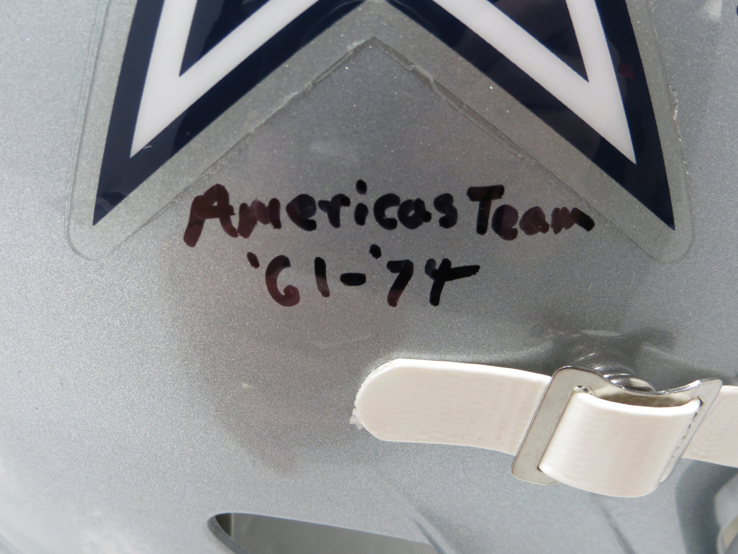 BOB LILLY SIGNED DALLAS COWBOYS RIDDELL FULL SIZE HELMET w/8 INSCs BLACK JSA