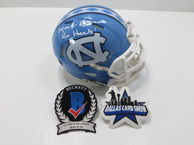 MACK BROWN North Carolina SIGNED UNC MINI HELMET w/GoHeels! BAS