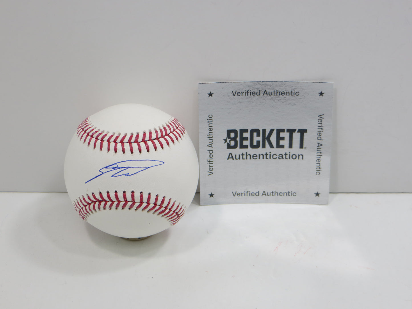 SEBASTIAN WALCOTT TEXAS RANGERS SIGNED RAWLINGS OML BASEBALL BAS COA