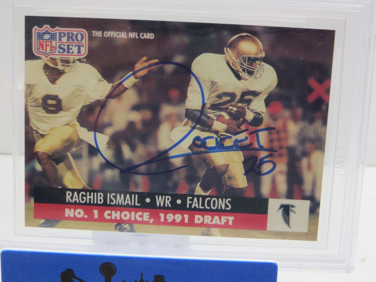 1991 PRO SET DRAFT DAY #694C RAGHIB "ROCKET" ISMAIL BGS AUTO