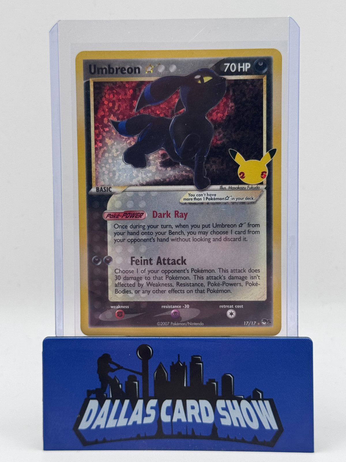2021 Pokemon - Umbreon (Gold Star) - 17/17 Celebrations Classic Collection NM