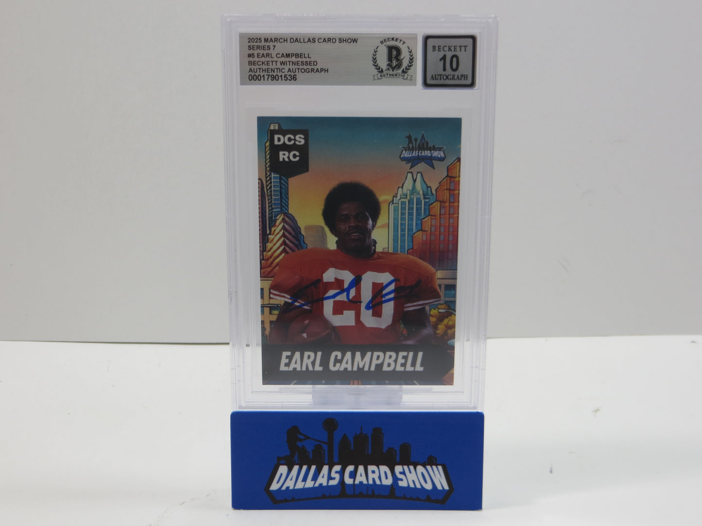 2025 MARCH DCS SERIES 7 #5 EARL CAMPBELL BAS 10 AUTO