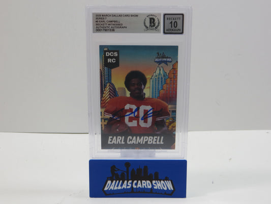 2025 MARCH DCS SERIES 7 #5 EARL CAMPBELL BAS 10 AUTO
