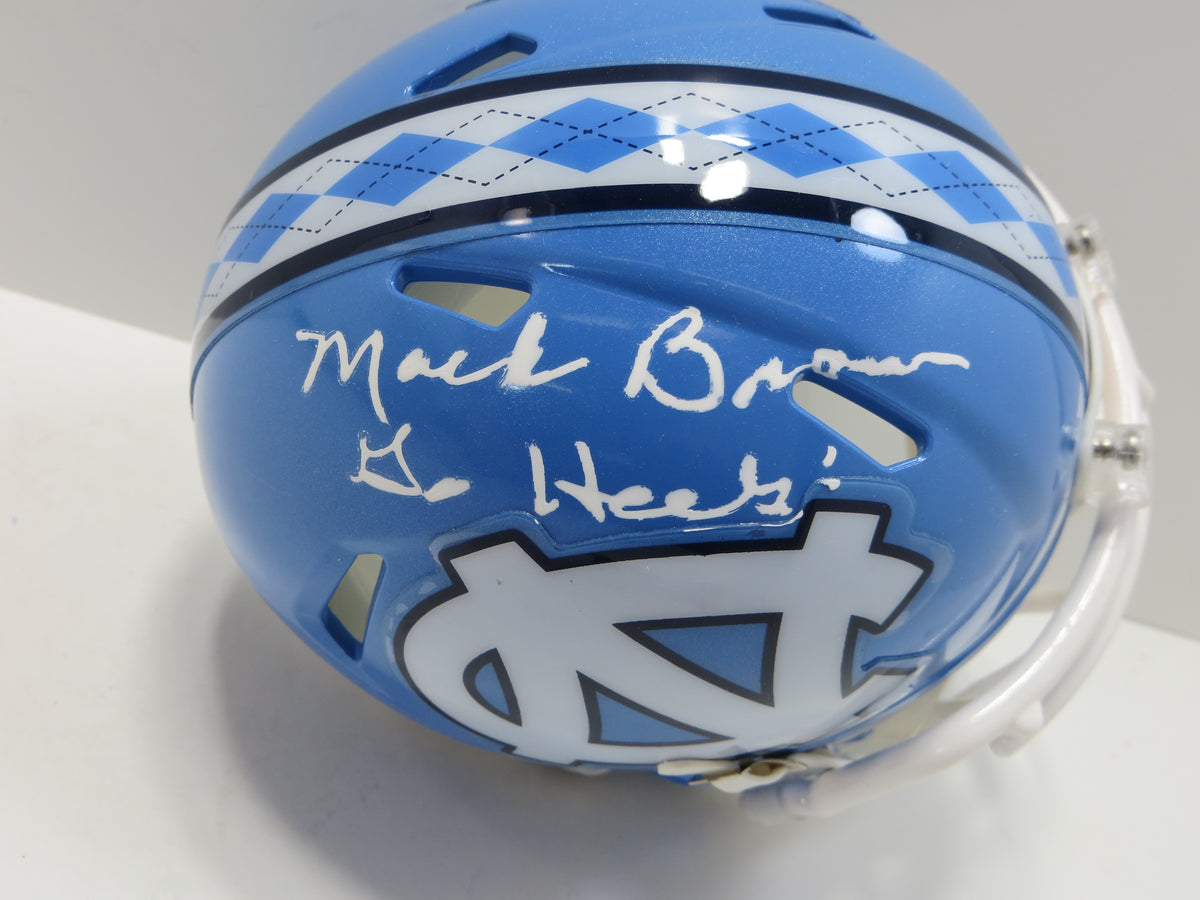 MACK BROWN North Carolina SIGNED UNC MINI HELMET w/GoHeels! BAS