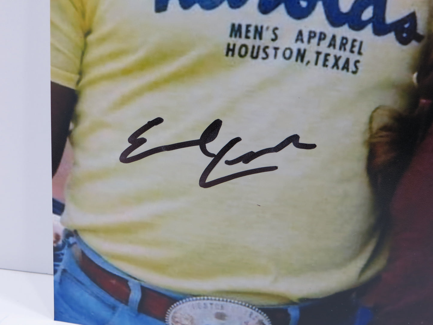 EARL CAMPBELL Texas Longhorns Houston Oilers SIGNED 8x10 PHOTO w/ Willie Nelson BAS