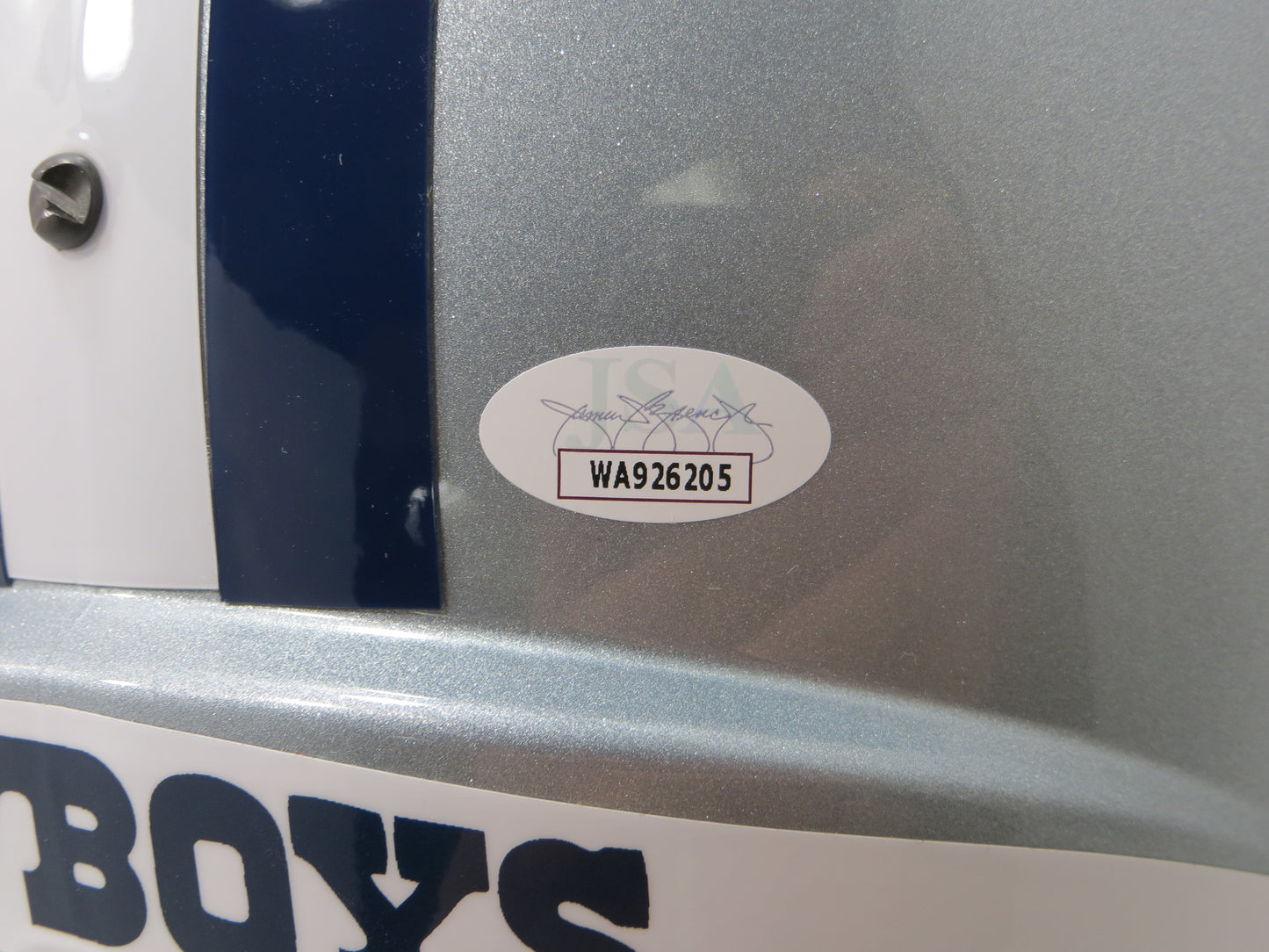 BOB LILLY SIGNED DALLAS COWBOYS RIDDELL FULL SIZE HELMET w/8 INSCs BLACK JSA