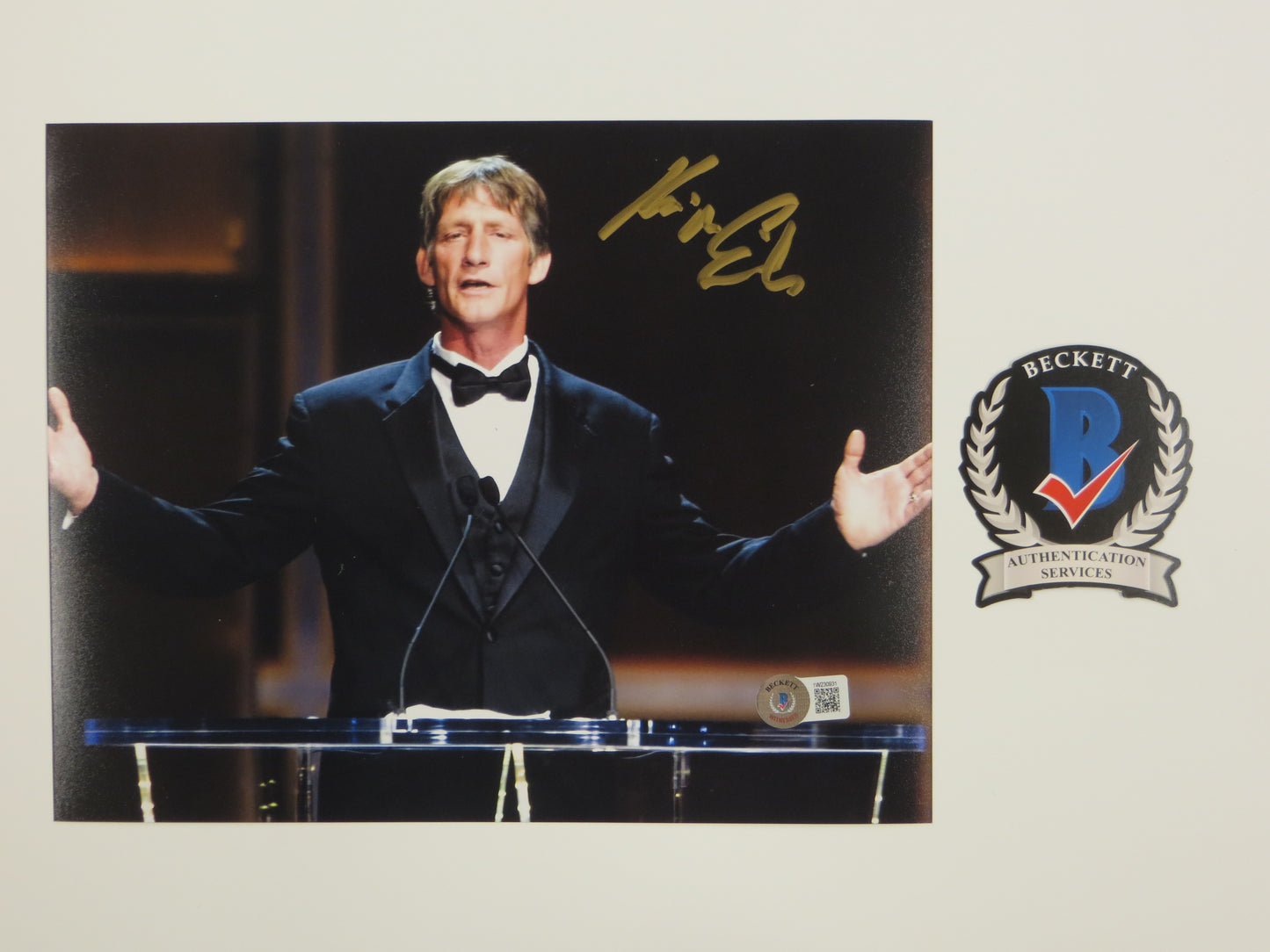 KEVIN VON ERICH SIGNED 8x10 Hall of Fame Speech PHOTO WCW WWF WWE BAS