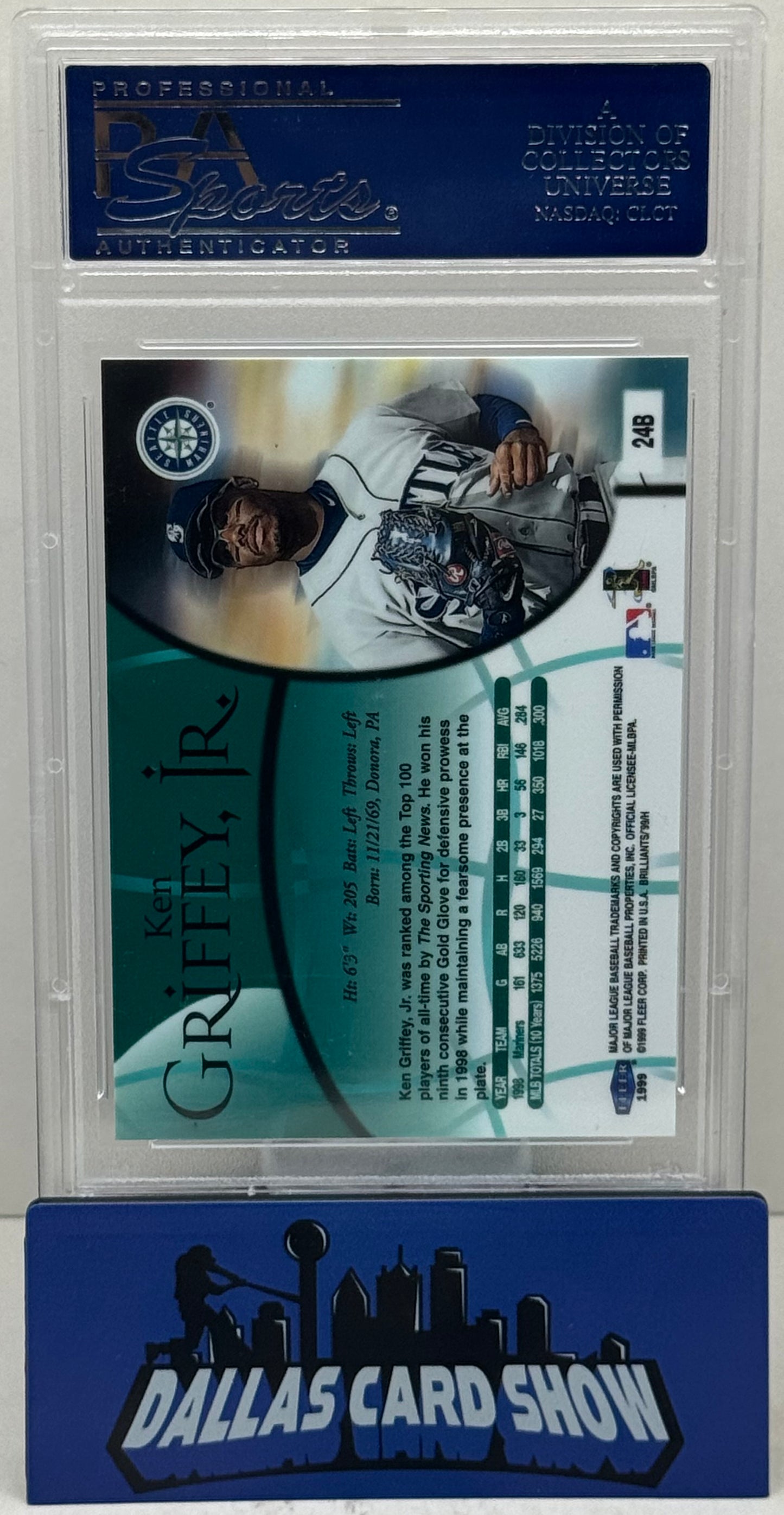 1999 Fleer Brilliants #24B Ken Griffey Jr. Blue PSA 9