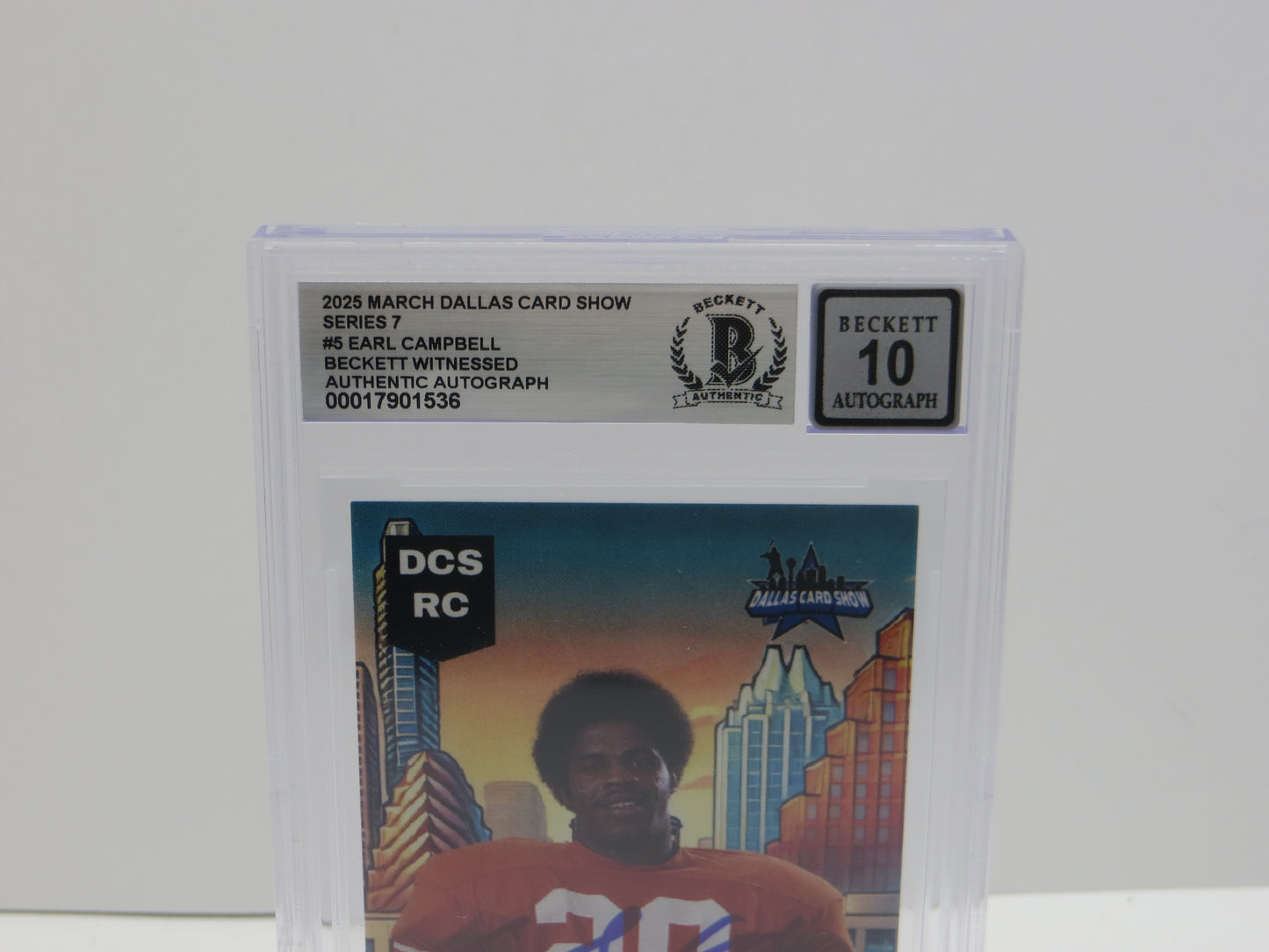 2025 MARCH DCS SERIES 7 #5 EARL CAMPBELL BAS 10 AUTO