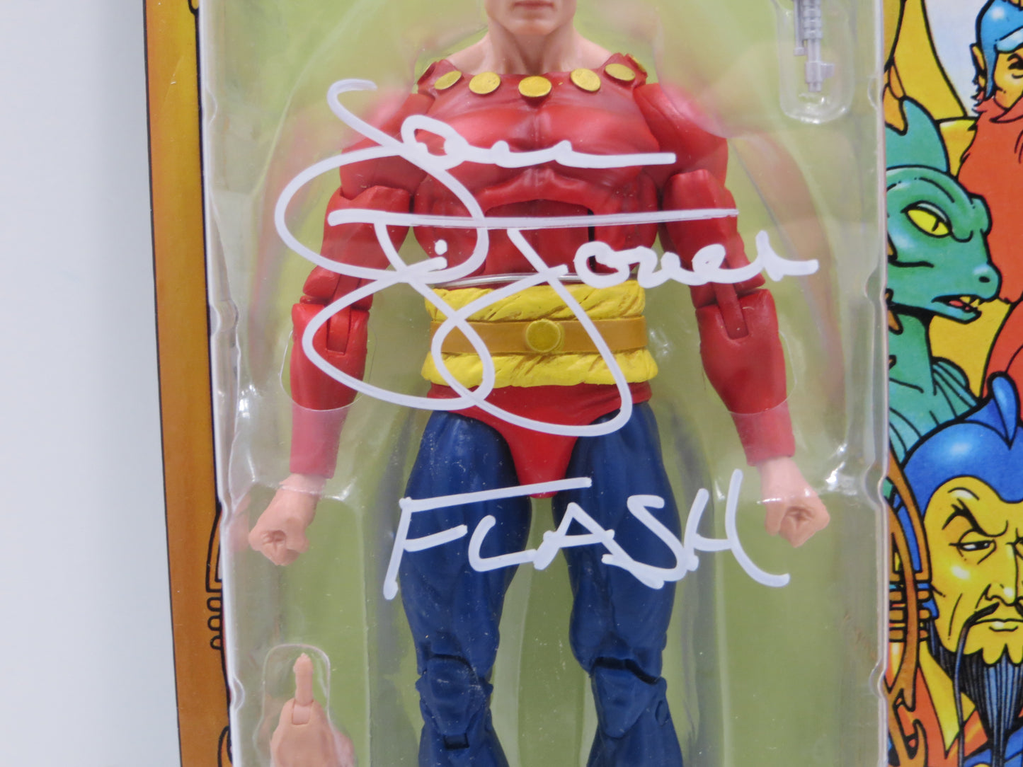 SAM JONES SIGNED FLASH GORDON FIGURINE UNOPENED