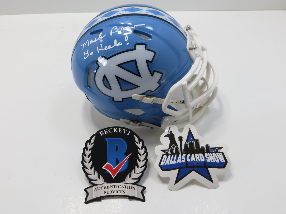 MACK BROWN North Carolina SIGNED UNC MINI HELMET w/GoHeels! BAS