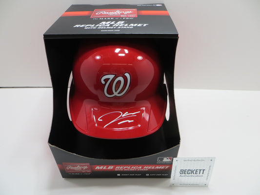 JAMES WOOD SIGNED WASHINGTON NATIONALS FULL SIZE BATTING HELMET BAS