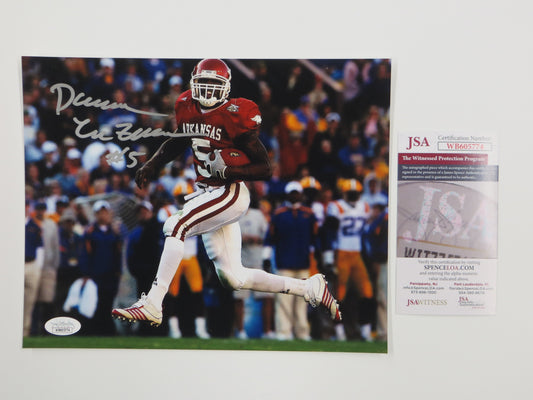 DARREN MCFADDEN Arkansas Razorbacks SIGNED 8x10 PHOTO Raiders Cowboys JSA