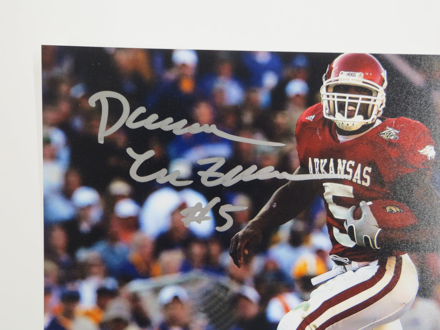 DARREN MCFADDEN Arkansas Razorbacks SIGNED 8x10 PHOTO Raiders Cowboys JSA