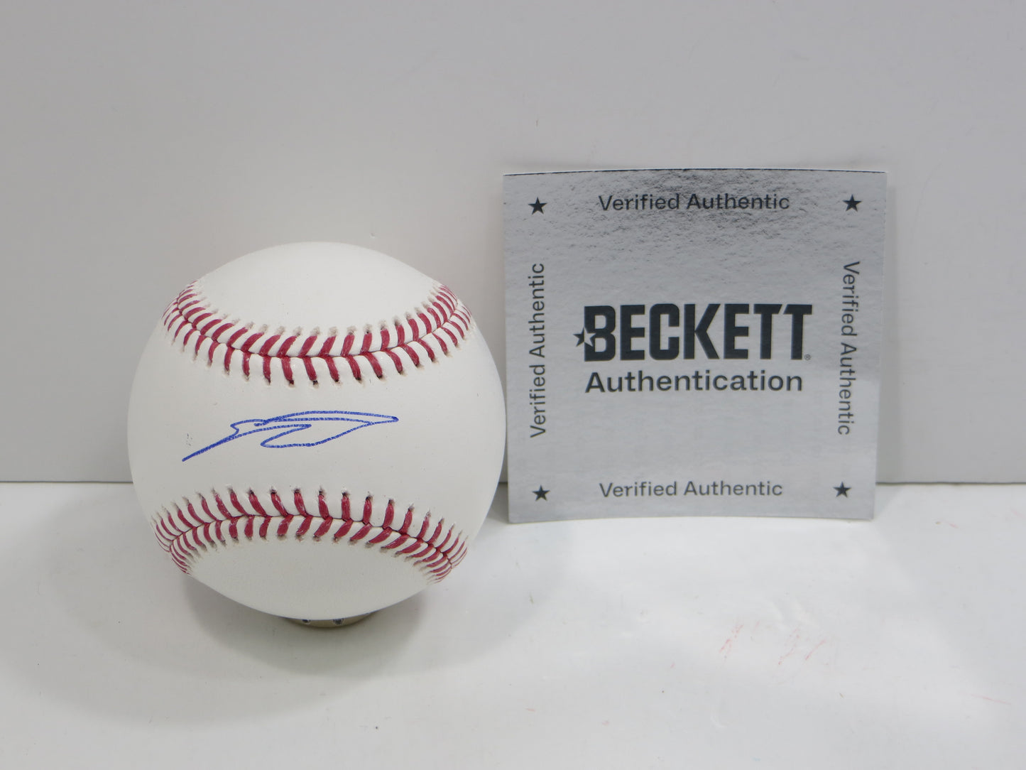 SEBASTIAN WALCOTT TEXAS RANGERS SIGNED RAWLINGS OML BASEBALL BAS COA