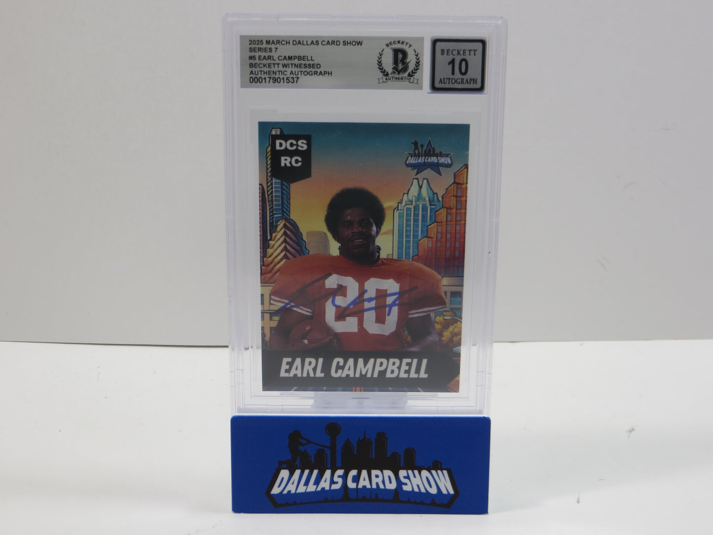 2025 MARCH DCS SERIES 7 #5 EARL CAMPBELL BAS 10 AUTO