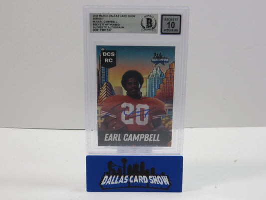 2025 MARCH DCS SERIES 7 #5 EARL CAMPBELL BAS 10 AUTO