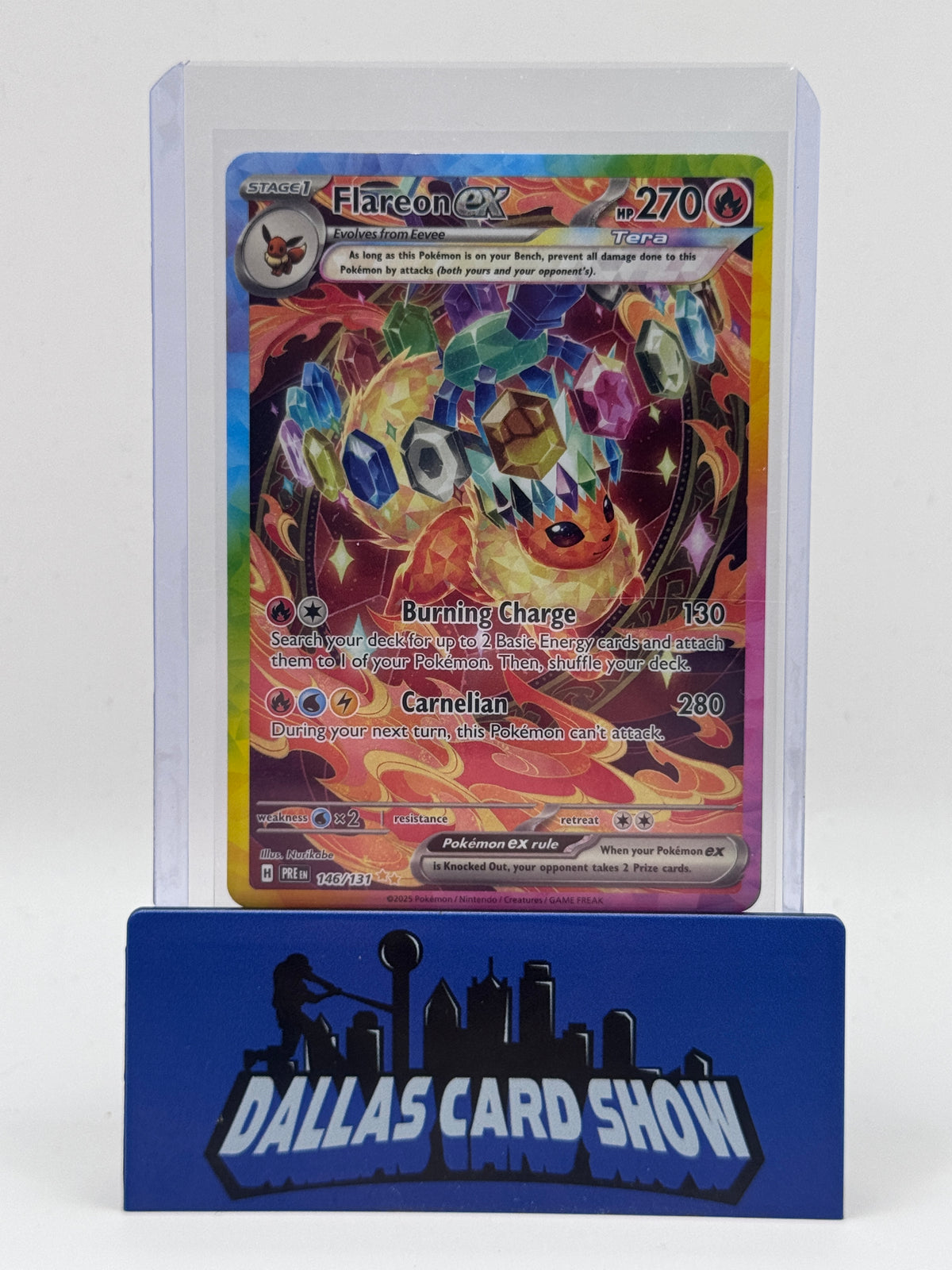 2025 Pokemon - Flareon ex (SIR) - 146/131 Prismatic Evolutions NM