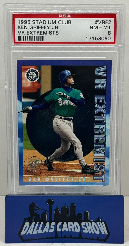 1995 Stadium Club #VRE2 Ken Griffey Jr. VR Extremists PSA 8