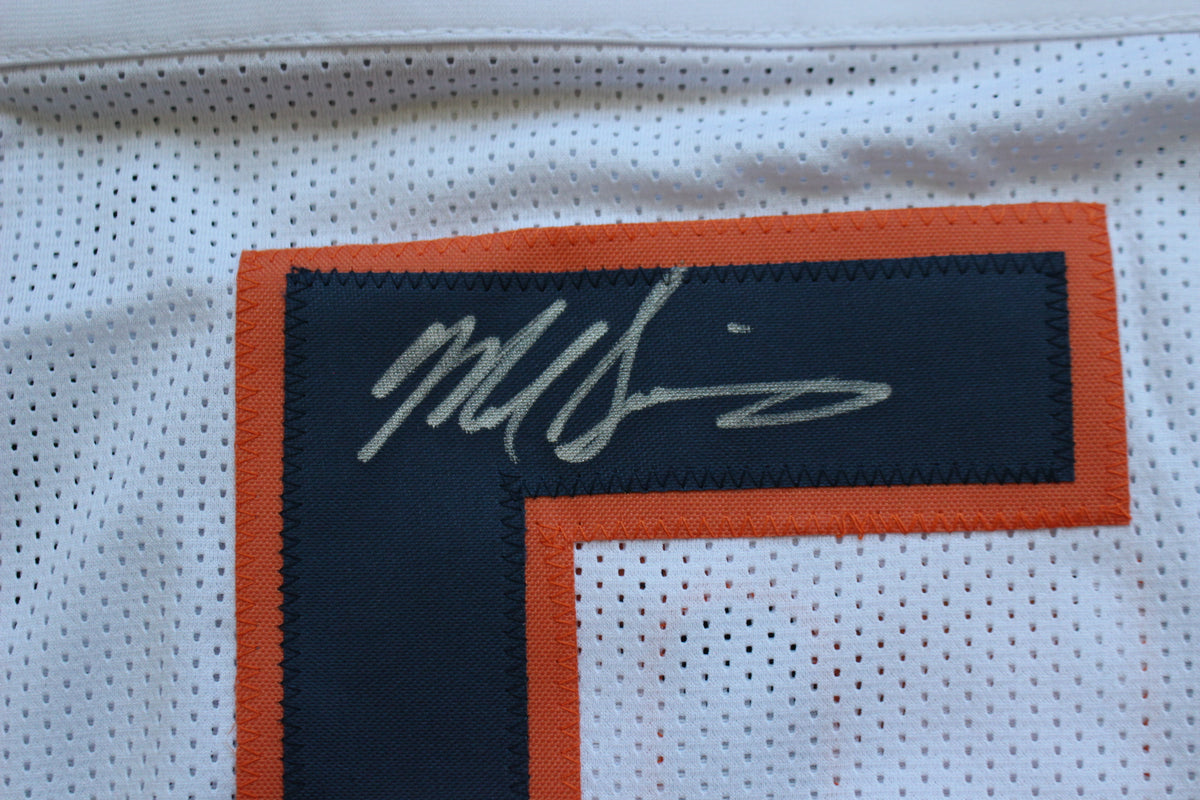 MIKE SINGLETARY CHICAGO BEARS SIGNED WHITE JERSEY Baylor Bears BAS COA