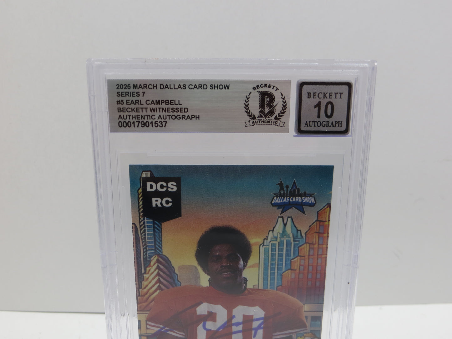 2025 MARCH DCS SERIES 7 #5 EARL CAMPBELL BAS 10 AUTO