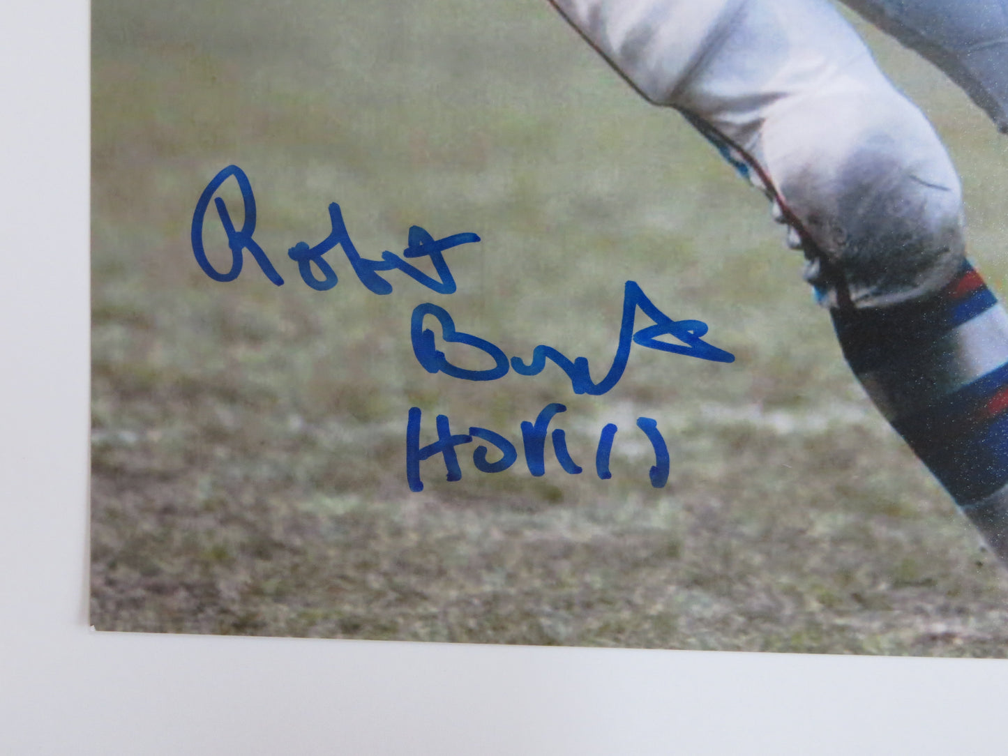 ROBERT BRAZILE HOUSTON OILERS SIGNED 8x10 PHOTO w/HOF 18 BAS COA