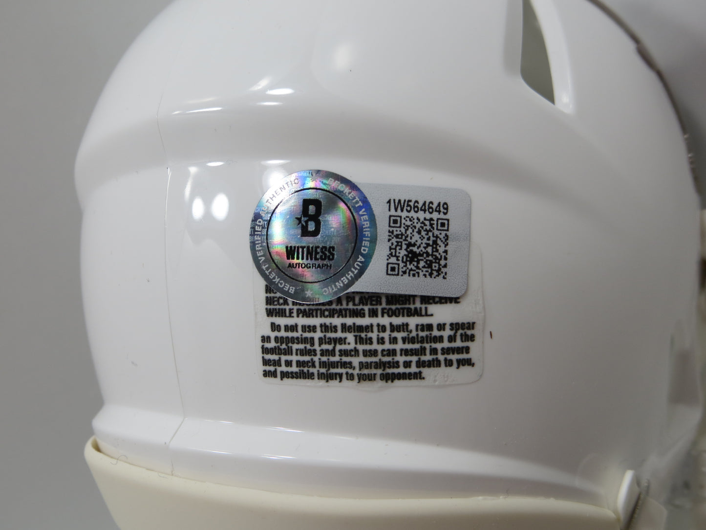 COLT McCOY JORDAN SHIPLEY SIGNED TEXAS LONGHORNS Riddell MINI HELMET BAS