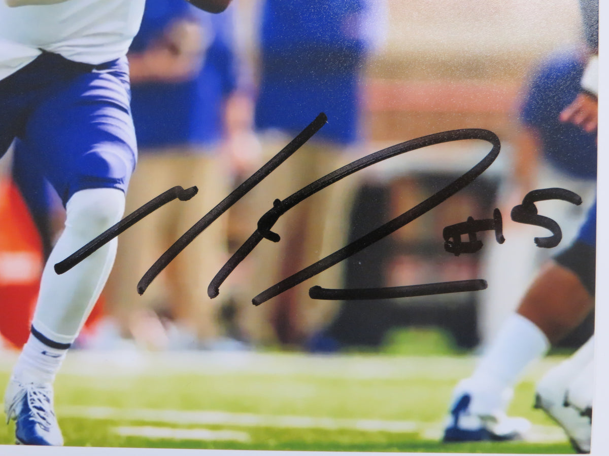 MAX DUGGAN TCU HORNED FROGS SIGNED White Jersey 8x10 PHOTO BAS