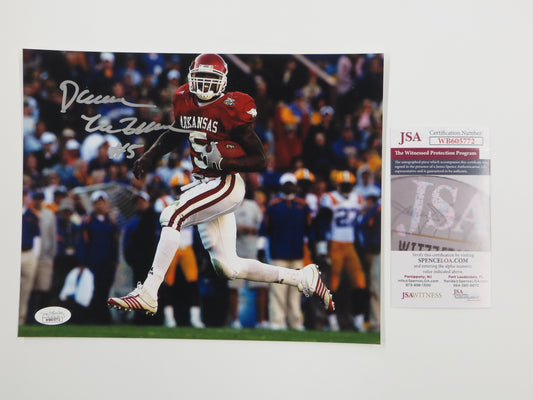 DARREN MCFADDEN Arkansas Razorbacks SIGNED 8x10 PHOTO Raiders Cowboys JSA