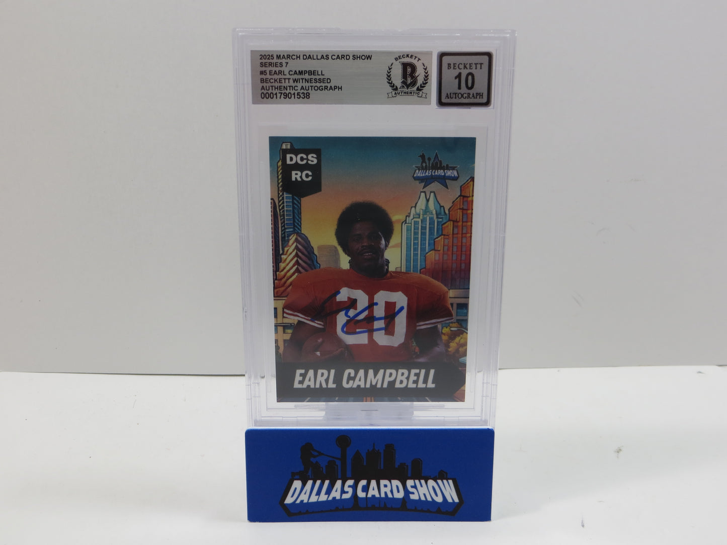 2025 MARCH DCS SERIES 7 #5 EARL CAMPBELL BAS 10 AUTO