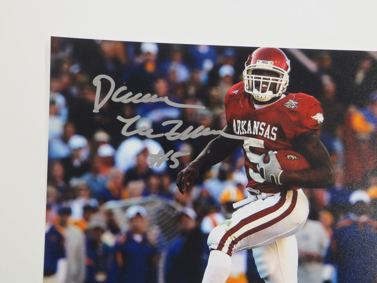 DARREN MCFADDEN Arkansas Razorbacks SIGNED 8x10 PHOTO Raiders Cowboys JSA