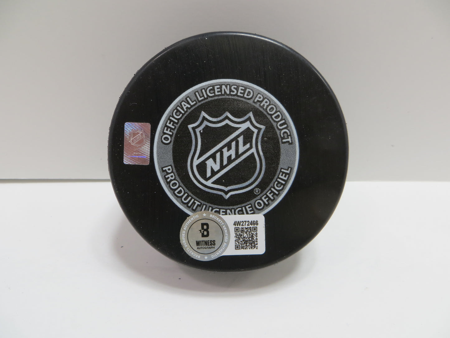 DERIAN HATCHER DALLAS STARS SIGNED 1999 Stanley Cup Puck BAS COA