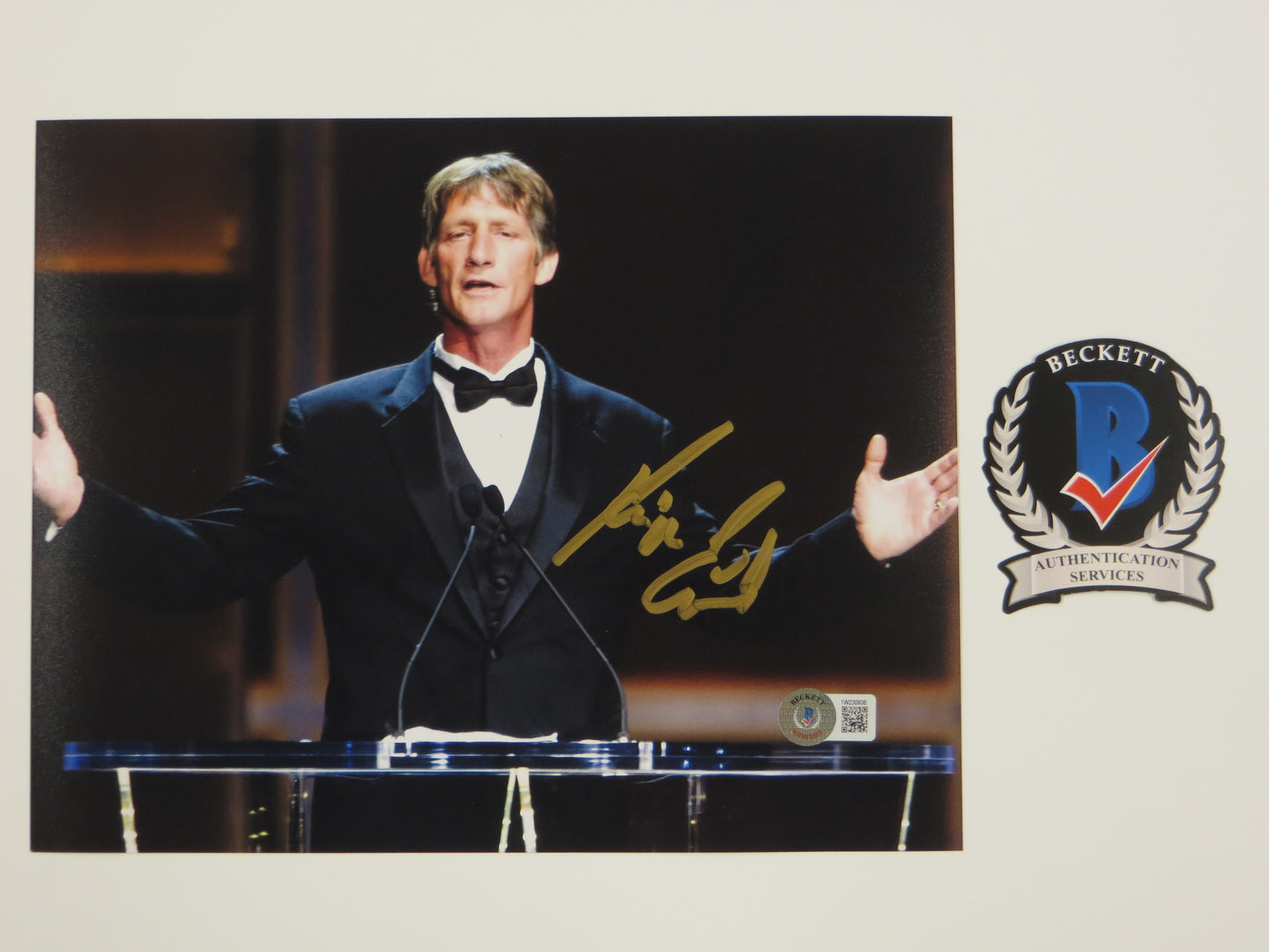 KEVIN VON ERICH SIGNED 8x10 Hall of Fame Speech PHOTO WCW WWF WWE BAS