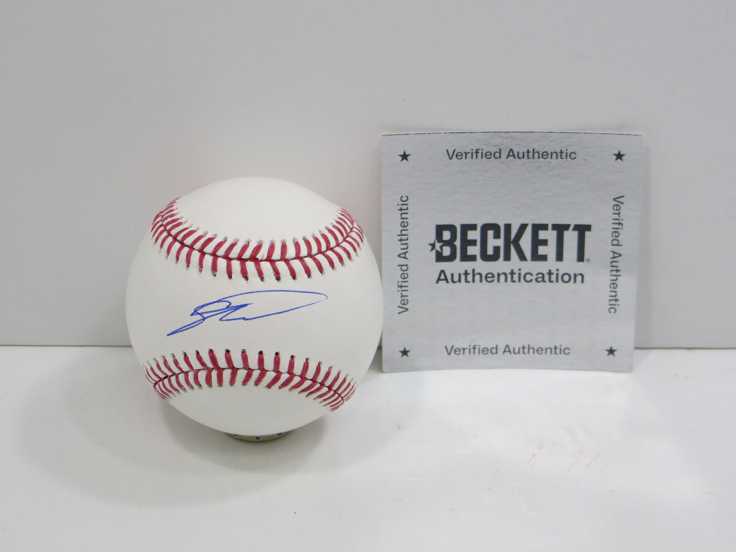 SEBASTIAN WALCOTT TEXAS RANGERS SIGNED RAWLINGS OML BASEBALL BAS COA