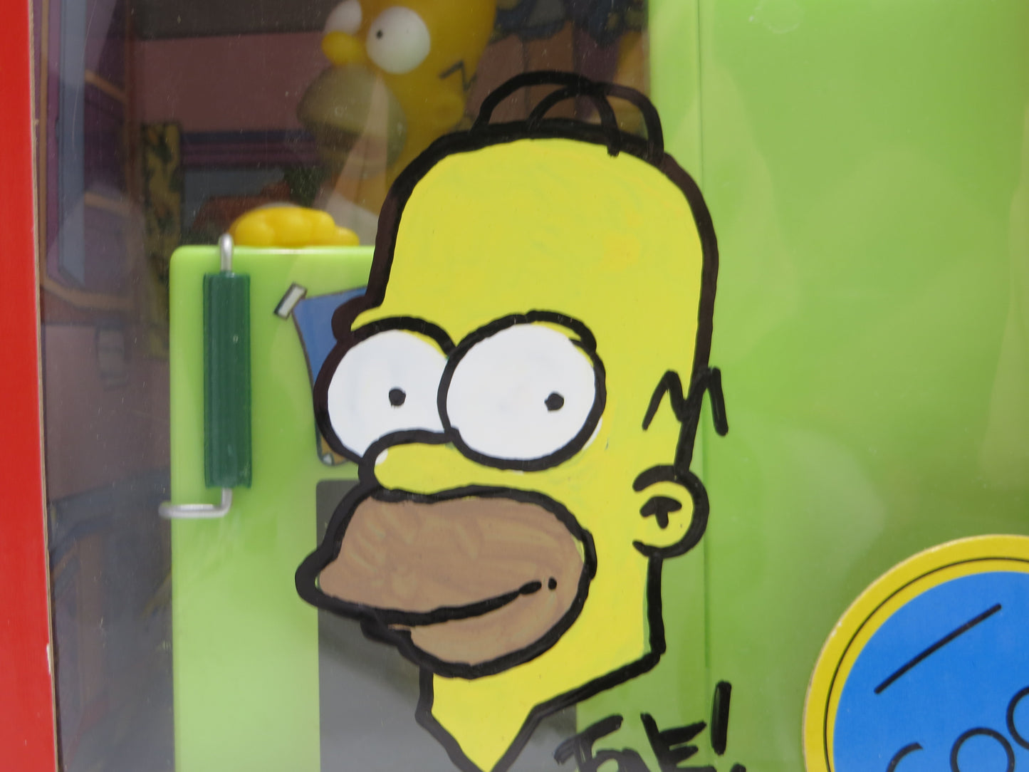 TONE RODRIGUEZ SIGNED SKETCHED Homer Talking Alarm Clock SIMPSONS FIGURINE