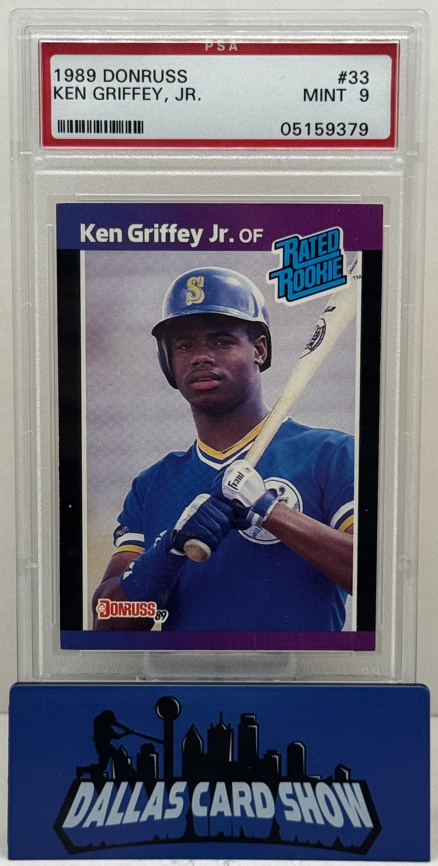 1989 Donruss #33 Ken Griffey Jr Rookie RC PSA 9