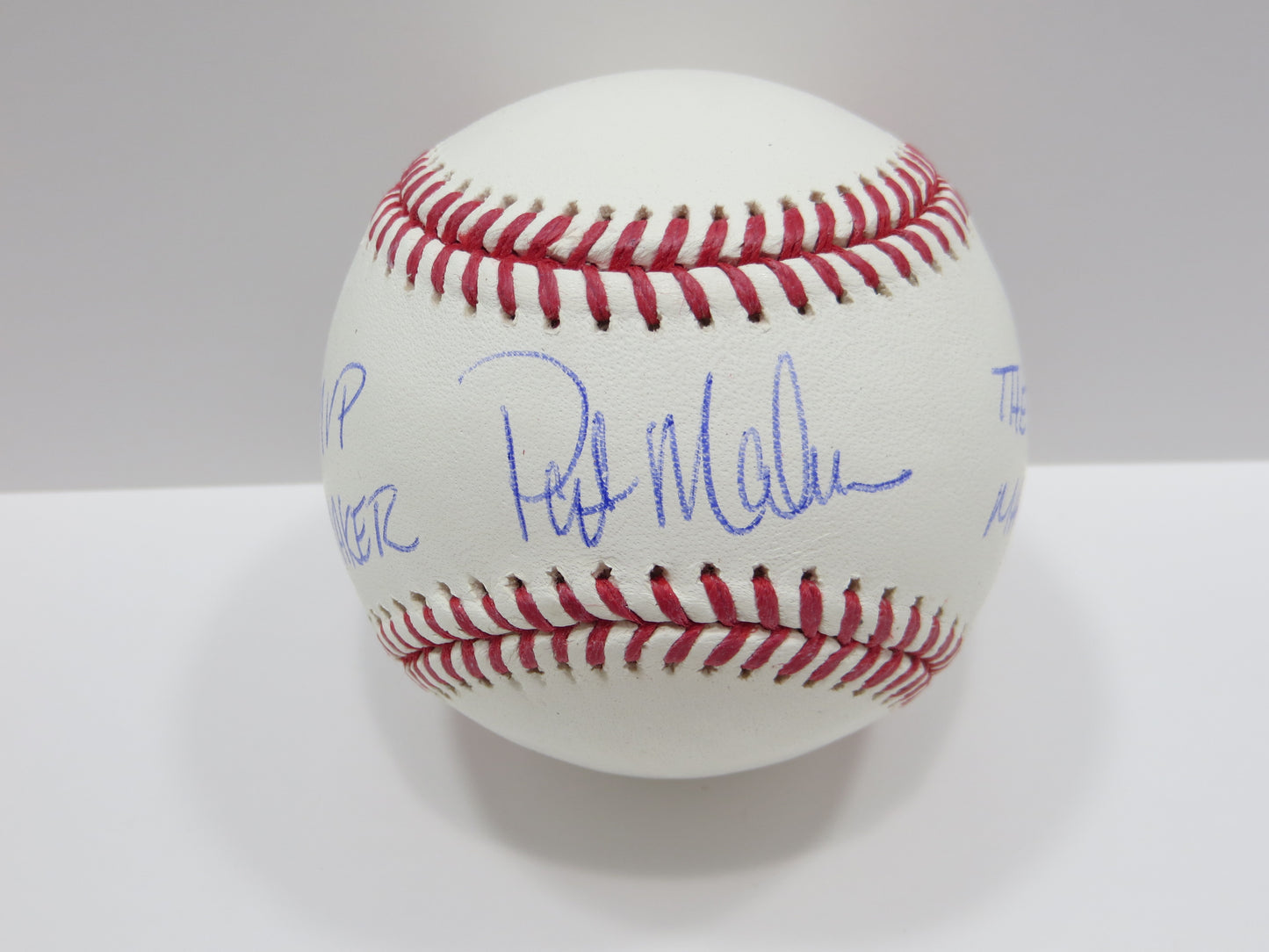 PAT PATRICK MAHOMES SR SIGNED OML BASEBALL Twins w/MVPMAKER THE REAL BAS