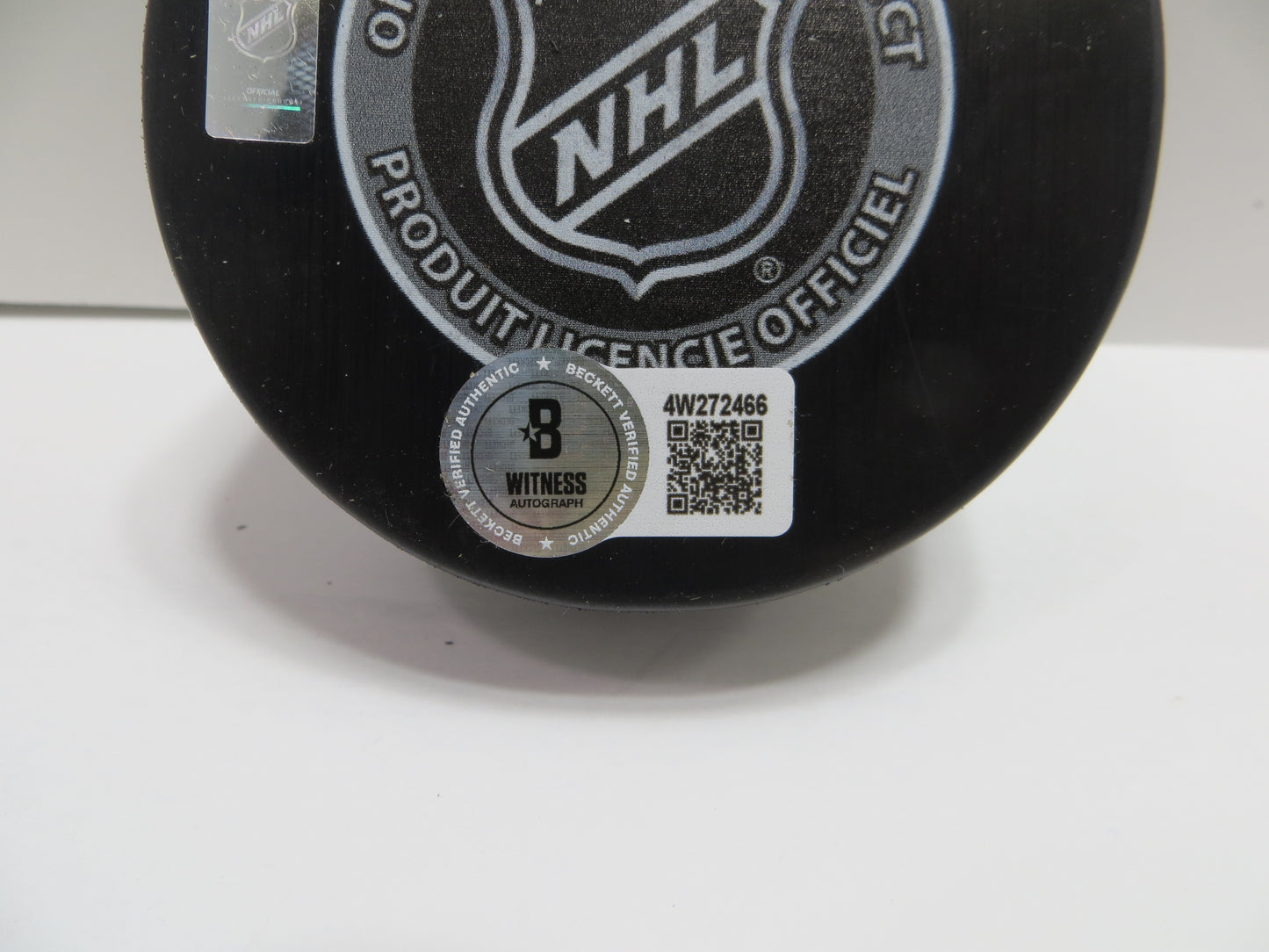 DERIAN HATCHER DALLAS STARS SIGNED 1999 Stanley Cup Puck BAS COA