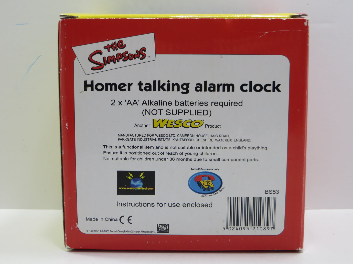 TONE RODRIGUEZ SIGNED SKETCHED Homer Talking Alarm Clock SIMPSONS FIGURINE