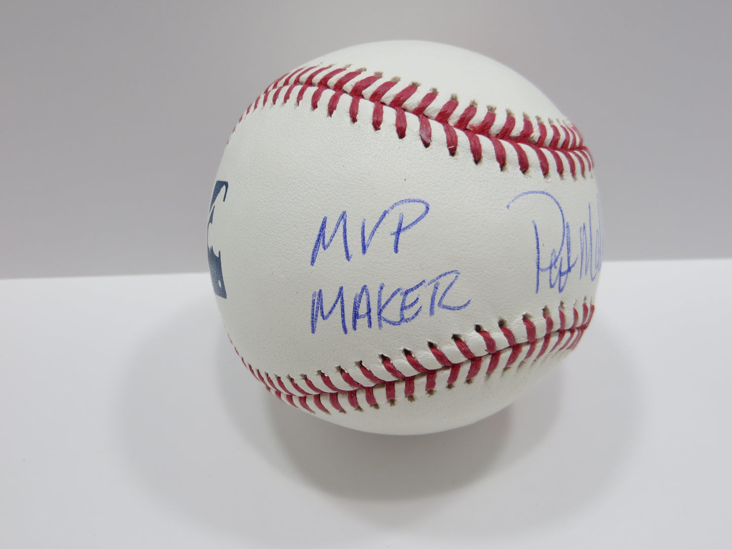 PAT PATRICK MAHOMES SR SIGNED OML BASEBALL Twins w/MVPMAKER THE REAL BAS