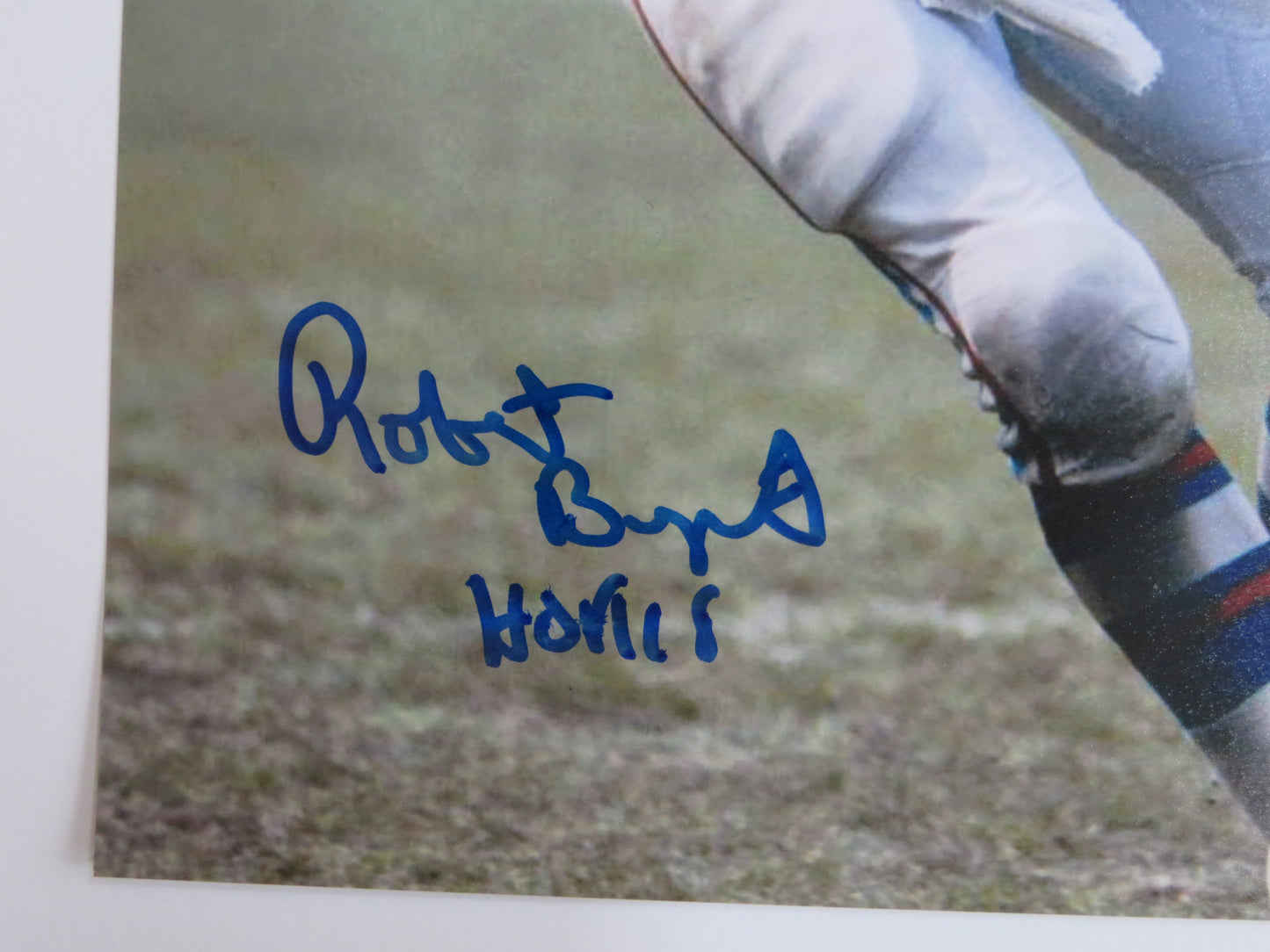 ROBERT BRAZILE HOUSTON OILERS SIGNED 8x10 PHOTO w/HOF 18 BAS COA