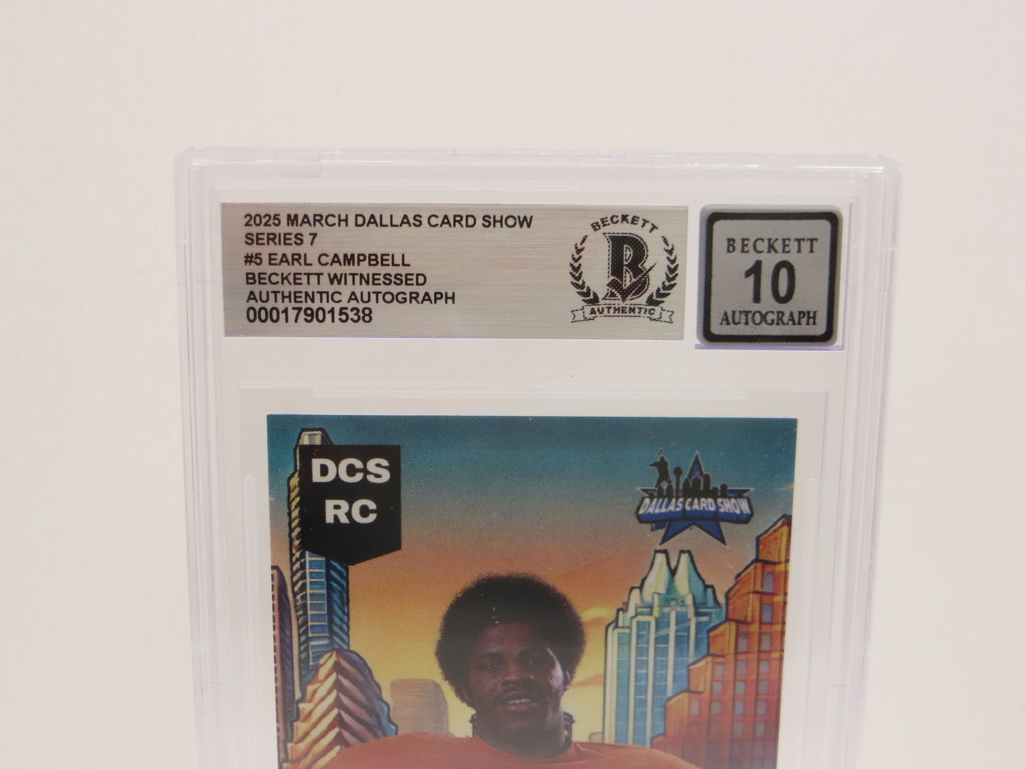 2025 MARCH DCS SERIES 7 #5 EARL CAMPBELL BAS 10 AUTO