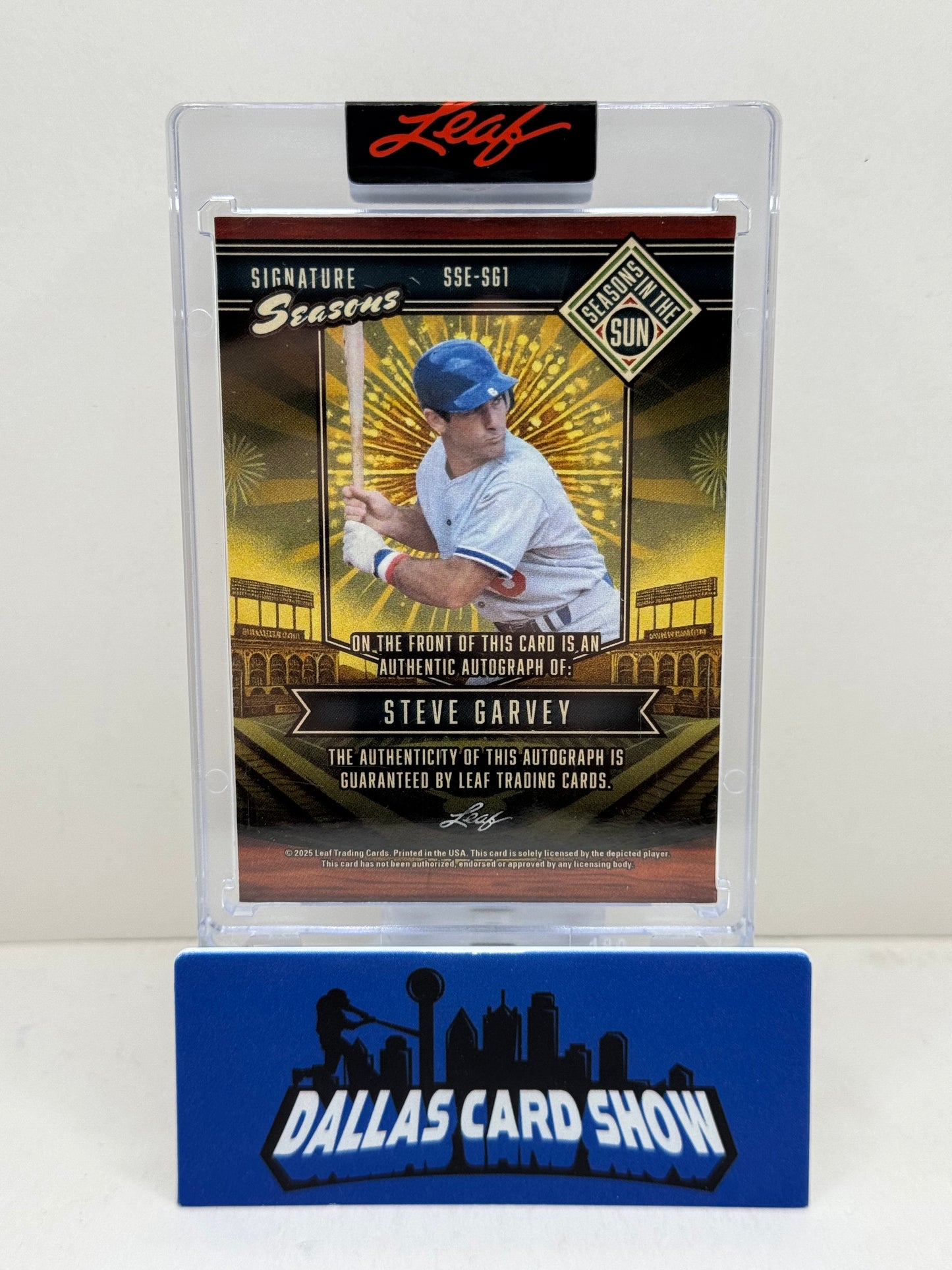 2025 Leaf Seasons In the Sun #SSE-SG1 Steve Garvey Signature Seasons 1974 Autograph /6