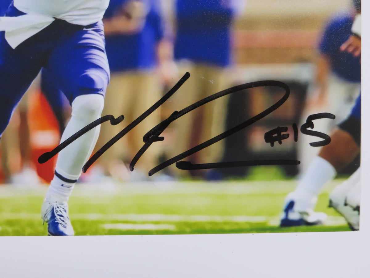 MAX DUGGAN TCU HORNED FROGS SIGNED White Jersey 8x10 PHOTO BAS
