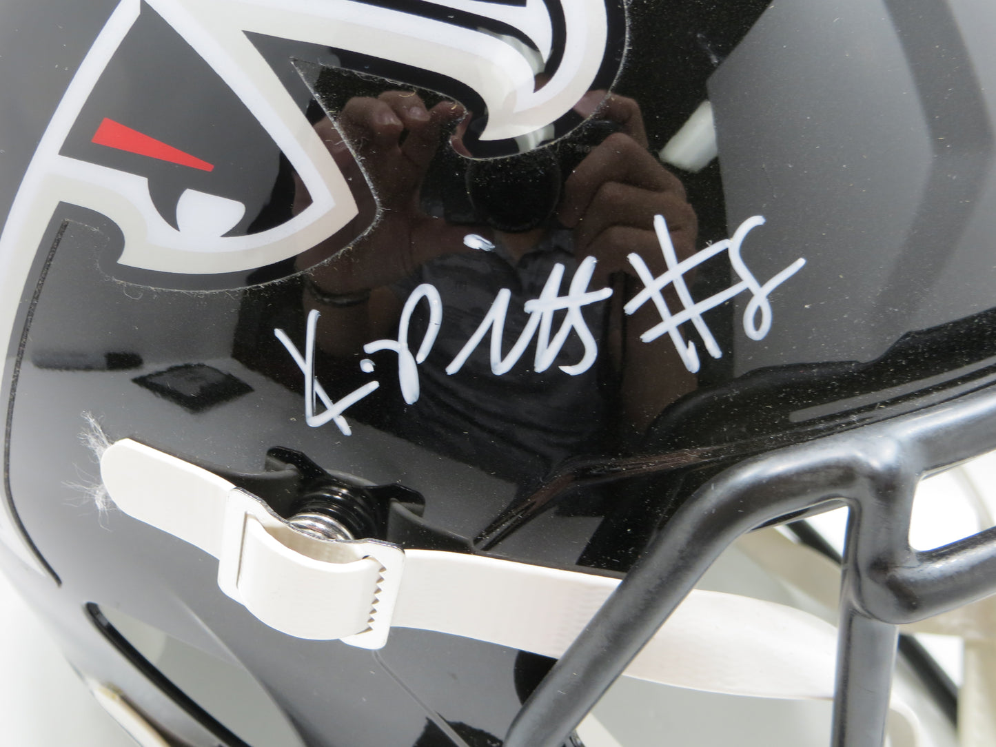 KYLE PITTS ATLANTA FALCONS SIGNED Riddell Full Size Helmet Florida Gators BAS