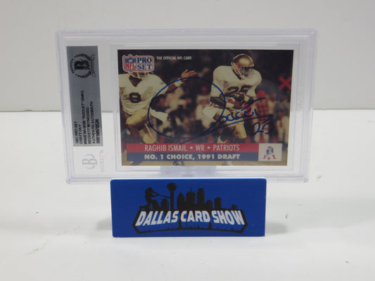 1991 PRO SET DRAFT DAY #694E RAGHIB "ROCKET" ISMAIL BGS 10 AUTO