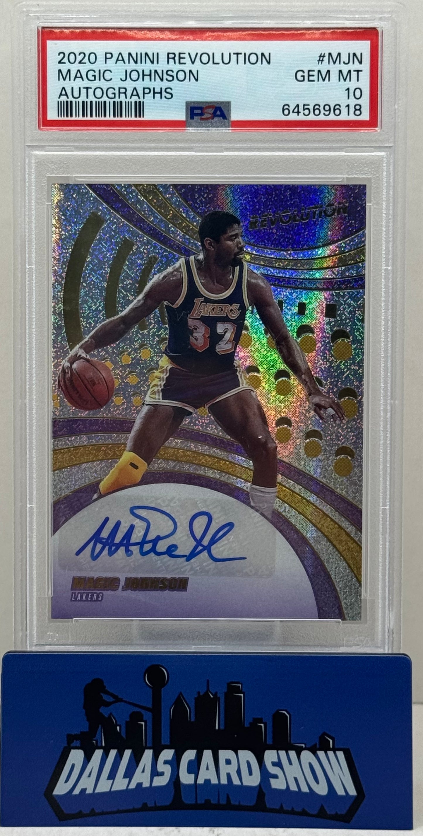2020 Panini Revolution #MJN Magic Johnson Autographs PSA 10