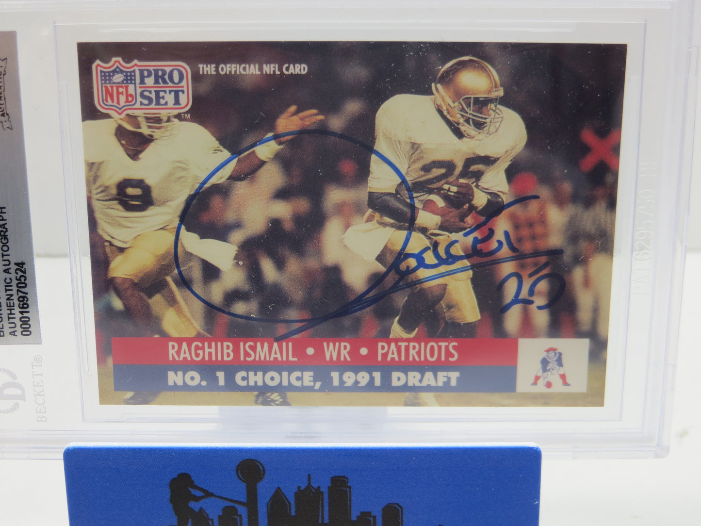 1991 PRO SET DRAFT DAY #694E RAGHIB "ROCKET" ISMAIL BGS 10 AUTO
